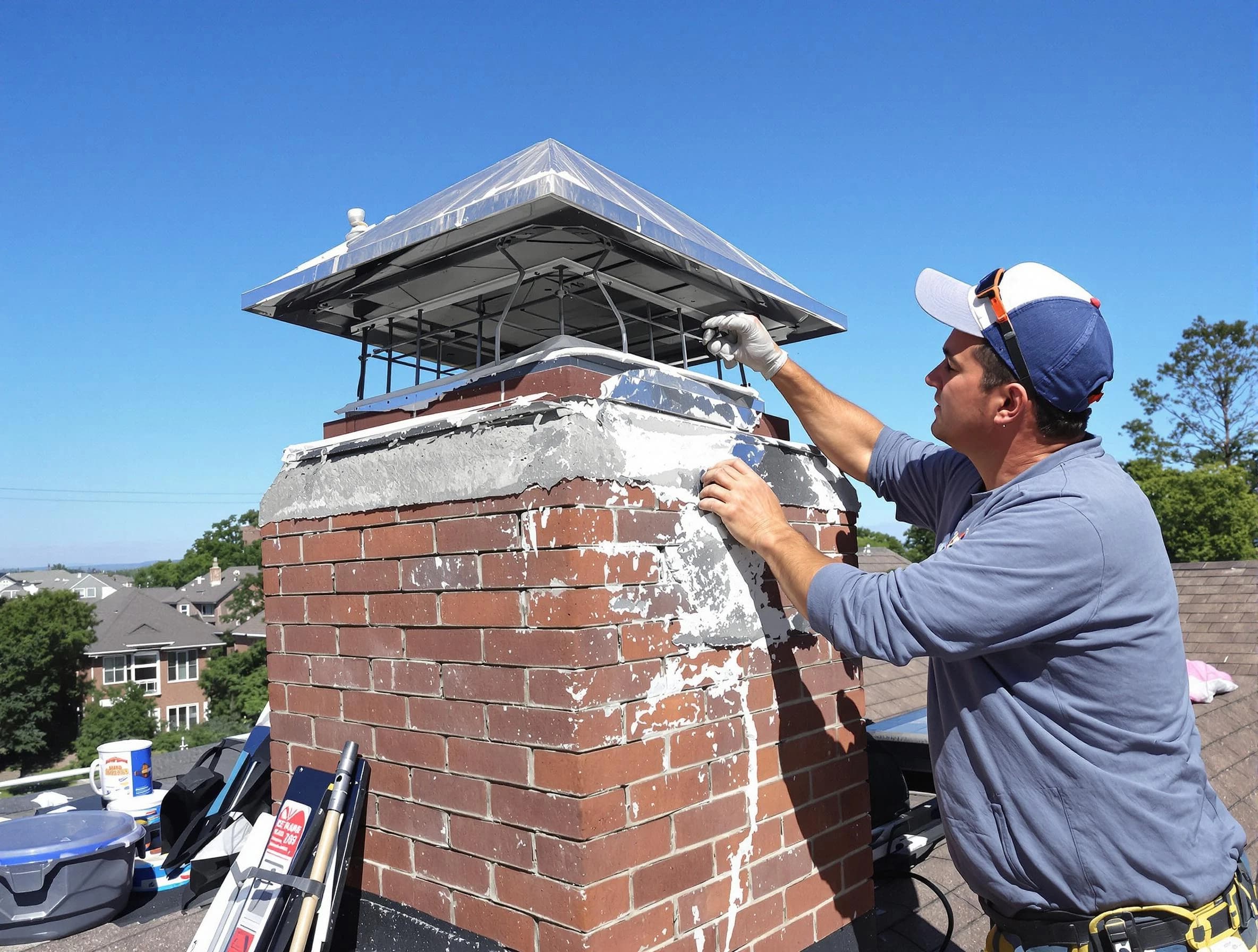 Chimney Crown Services service in Warr Acres, OK